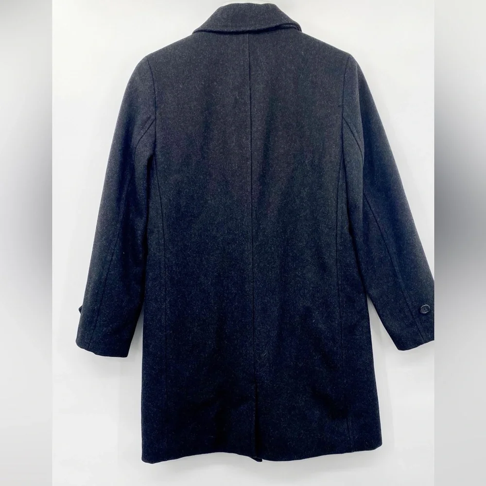 J.Crew Vintage Dark Charcoal wool long coat size Sp